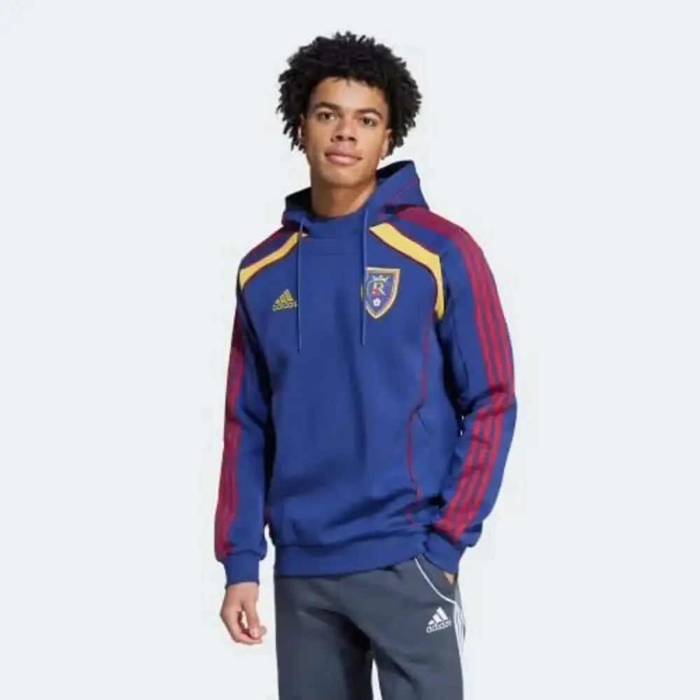 Adidas Real Salt Lake RSL MLS Travel Pullover Hoodie JE5549 New!!! Size XL Men
